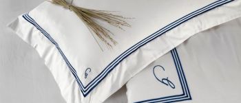 Cotton/Satin bed linen with embroidered
